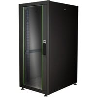 Digitus Armario de red de la serie Dynamic Basic - 600 x 800 mm (an. x pr.), Armario IT negro, Rack o bastidor independiente, 26U, 600 kg, Rieles de rack, Negro