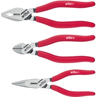 Wiha Juego de alicates Classic, 3 piezas, Set de pinzas rojo