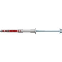 fischer Taco de vástago largo DuoXpand 10x140 FUS R, Pasador gris claro/Rojo