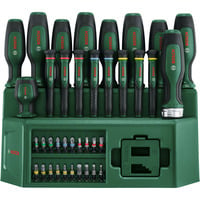 Bosch Juego de destornilladores mixto, 39 piezas verde/Negro