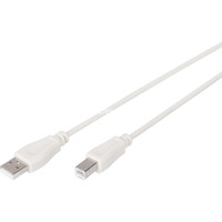 Digitus Cable de conexión USB 2.0 USB-A (enchufe) > USB-B (enchufe) beige