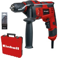 Einhell TC-ID 720/1 E Kit, Taladradora de impacto rojo/Negro