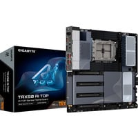 GIGABYTE TRX50 AI TOP-2B Placa Base – Procesadores AMD Ryzen Threadripper PRO 7000, VRM digital de 16+8+4 fases, hasta 5200 MHz DDR5, 4 x M.2 PCIe 5.0, Wi-Fi 7, LAN 10 GbE, USB 4 plateado/Negro, VRM digital de 16+8+4 fases, hasta 5200 MHz DDR5, 4 x M.2 PCIe 5.0, Wi-Fi 7, LAN 10 GbE, USB 4, AMD, Socket sTR5, AMD Ryzen Threadripper 7000 Series, AMD Ryzen Threadripper PRO 7000 WX-Series, Socket sTR5, DDR5-SDRAM, 2 TB