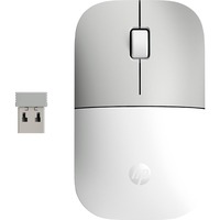 HP Ratón inalámbrico Z3700 color Ceramic White plateado/blanco, Ambidextro, Óptico, RF inalámbrico, 1200 DPI, Plata, Blanco