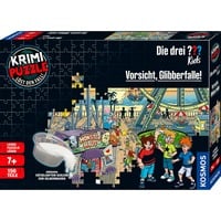 KOSMOS Rompecabezas de misterio Die drei ??? Kids: Cuidado con la trampa pegajosa, Puzzle 