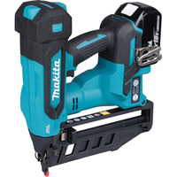 Makita Clavadora de cabeza aplastada a batería DBN601Z, 18 Voltios, Nagler azul/Negro