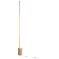 Philips Lámpara de pie Gradient Signe, Luz de LED blanco/Madera, Philips Hue White and Color ambiance Lámpara de pie Gradient Signe, Lámpara de pie inteligente, Bluetooth/Zigbee, Blanco, LED, Aluminio, Bombilla(s) no reemplazable(s)