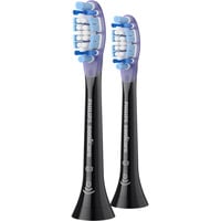 Philips Sonicare G3 Premium Cuidado de Encías HX9052/88, pack de 2, Cabezal de cepillo negro/Lila