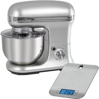 ProfiCook PC-KM 1222 W, Robot de cocina plateado