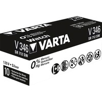 Varta V346 Batería de un solo uso Óxido de plata Batería de un solo uso, Óxido de plata, 1,55 V, 1 pieza(s), 10 mAh, Plata