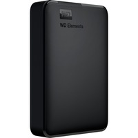 WD Elements Portable disco duro externo 5000 GB Negro, Unidad de disco duro negro, 5000 GB, 3.2 Gen 1 (3.1 Gen 1), Negro