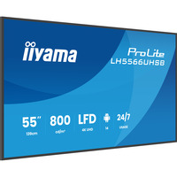 iiyama LH5566UHSB-B1AG, Pantalla de gran formato negro (mate)