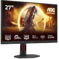 AOC Q27G4SRU, Monitor de gaming negro