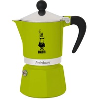 Bialetti Rainbow 0,06 L Aluminio, Termoplástico, Cafetera espresso verde, 0,06 L, Aluminio, Termoplástico, Verde, 140 mm, 6,2 cm