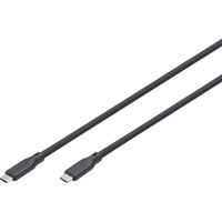 Digitus Cable de conexión de silicona USB4 Gen 2x2 USB-C > USB-C negro