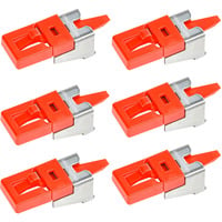 SMARTKEEPER ESSENTIAL LAN Cable Grip, 6 piezas, Soporte rojo