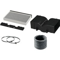 Siemens LZ22CBI14 accesorio para campana de estufa Kit de recirculación para campana extractora, Set de modificación Kit de recirculación para campana extractora, Negro, Gris, Siemens