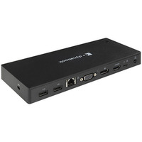 Toshiba Dynabook USB-C Dock reacondicionado, Estación de acoplamiento negro
