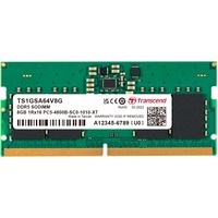 Transcend TS1GSA64V8G módulo de memoria 8 GB 1 x 8 GB DDR5 4800 MHz, Memoria RAM verde, 8 GB, 1 x 8 GB, DDR5, 4800 MHz, 262-pin SO-DIMM