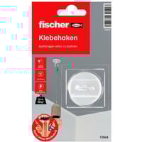 fischer GOW Ganchos adhesivos Multipack, 3 piezas blanco