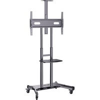 HAGOR HP Twin Stand HD 2,13 m (84") Negro, Sistema de soporte negro, 90 kg, 2,13 m (84"), 139,7 cm (55"), 800 x 500 mm, 1350 - 1650 mm