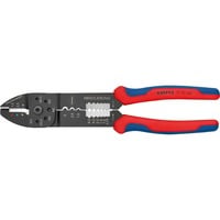 KNIPEX Alicates de engaste, Crimpadora rojo/Azul