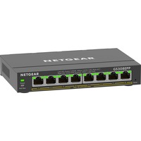 Netgear 8-Port Gigabit Ethernet High-Power PoE+ Plus Switch (GS308EPP) Gestionado L2/L3 Gigabit Ethernet (10/100/1000) Energía sobre Ethernet (PoE) Negro, Interruptor/Conmutador negro, Gestionado, L2/L3, Gigabit Ethernet (10/100/1000), Bidireccional completo (Full duplex), Energía sobre Ethernet (PoE)