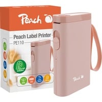 Peach PE110 impresora de etiquetas Térmica directa 203 x 203 DPI 60 mm/s Inalámbrico Bluetooth rosa neón, Térmica directa, 203 x 203 DPI, 60 mm/s, Inalámbrico, Rosa