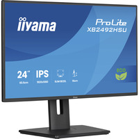 iiyama ProLite XB2492HSU-B1 pantalla para PC 60,5 cm (23.8") 1920 x 1080 Pixeles Full HD LED Negro, Monitor LED negro (mate), 60,5 cm (23.8"), 1920 x 1080 Pixeles, Full HD, LED, 3 ms, Negro