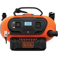 BLACK+DECKER BDCINF18N-QS compresor de aire 160 l/min Bomba de aire/conexión a la toma del encendedor naranja/Negro, 160 l/min, 11,03 bar