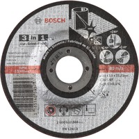 Bosch 2 608 602 388 accesorio para amoladora angular Corte del disco, Hoja Corte del disco, Acero inoxidable, 11,5 cm, Bosch, Centro hundido, 2,22 cm