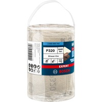 Bosch Expert Rollo de malla de lija M480, Hoja de lija Rollo abrasivo, Grano extrafino, P320, Trabajo de acabado, Eliminación de pintura, Madera, Beige