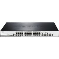 D-Link DGS-1510-28XMP Gestionado L2/L3 Gigabit Ethernet (10/100/1000) Energía sobre Ethernet (PoE) Negro, Gris, Interruptor/Conmutador Gestionado, L2/L3, Gigabit Ethernet (10/100/1000), Bidireccional completo (Full duplex), Energía sobre Ethernet (PoE), Montaje en rack