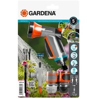 GARDENA Equipo básico para interiores, conectores para grifos de interior, Piezas de la válvula gris claro/Naranja