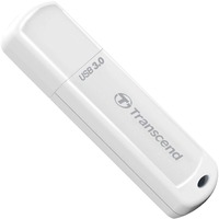 Transcend JetFlash 730 64GB USB 3.0 unidad flash USB USB tipo A 3.2 Gen 1 (3.1 Gen 1) Blanco, Lápiz USB plateado, 64 GB, USB tipo A, 3.2 Gen 1 (3.1 Gen 1), Tapa, 8,5 g, Blanco