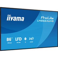 iiyama ProLite LH8664UHS-B3AG, Pantalla de gran formato negro (mate)