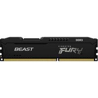 Kingston FURY FURY Beast módulo de memoria 8 GB 1 x 8 GB DDR3 1600 MHz, Memoria RAM negro, 8 GB, 1 x 8 GB, DDR3, 1600 MHz, 240-pin DIMM, Negro