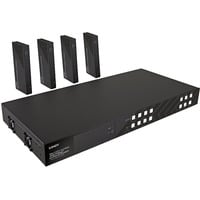 Lindy Extensor Matriz HDBaseT 4x4 HDMI 4K60 Cat.6 150m, Splitter HDMI negro