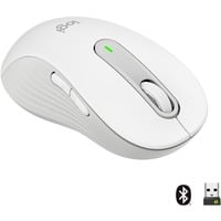 Logitech Signature M650 L, Ratón blanco, Izquierda, Óptico, Bluetooth, 4000 DPI, Blanco