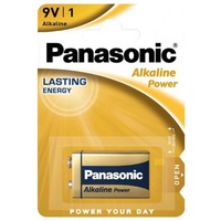 Panasonic 6LR61APB Batería de un solo uso 6LR61 Alcalino Batería de un solo uso, 6LR61, Alcalino, 9 V, 1 pieza(s), Negro, Oro