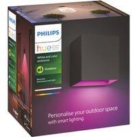 Philips Hue White & Color Ambiance Resonate Lámpara de pared, Luz de LED negro