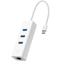 TP-Link UE330C adaptador y tarjeta de red Ethernet 1000 Mbit/s, Adaptador de red blanco, Alámbrico, USB Type-A/USB Type-C, Ethernet, 1000 Mbit/s, Blanco