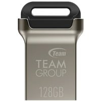Team Group C162 128 GB, Lápiz USB plateado/Negro