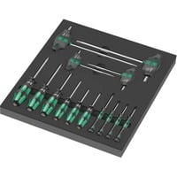 Wera Inserto de espuma Sechsrund HF juego de destornilladores 1, 14 piezas negro/Gris