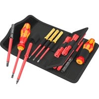 Wera Kraftform Kompakt VDE 18 Imperial 1 Tool Finder, 18 piezas, Destornillador rojo/Amarillo