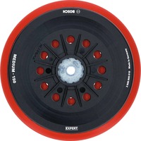 Bosch 2 608 900 010 disco de afilar Plato de apoyo de disco lijador, Plato lijador negro, Plato de apoyo de disco lijador, Bosch, Negro, Rojo, Alrededor, 15 cm, 1 pieza(s)