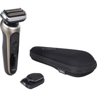 Braun Series 7 72-C1200s Recortadora Negro, Bronce, Acero inoxidable, Máquina de afeitar gris/Negro, Negro, Bronce, Acero inoxidable, Botones, Normal, LED, AC/Batería, Batería integrada