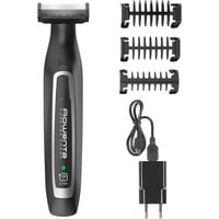Rowenta TN6000 Batería 4 5 mm Mojado y seco Negro, Plata, Cortapelo para barba negro/Plateado, Lavable, Batería, Autoafilables de la hoja, Negro, Plata