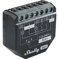 Shelly 2PM Gen4, Relé negro