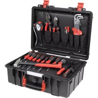 Wiha Maletín de herramientas Basic L mecánico, Kit de herramientas negro/Rojo